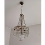 Candeeiro de quarto em vidro lapidado 1