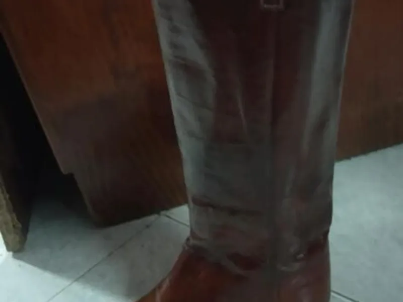 botins de cabedal ensebados 