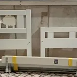 cama madeira e colchão, de criança  1