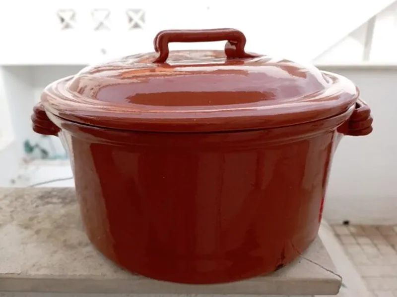 tacho de barro tamanho familiar 