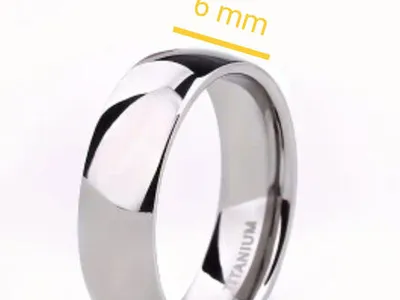 Anéis unisexo de Titanium 