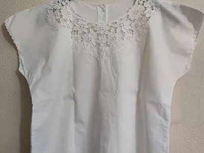 Vendo Blusa bordado da Madeira n 38, branco 