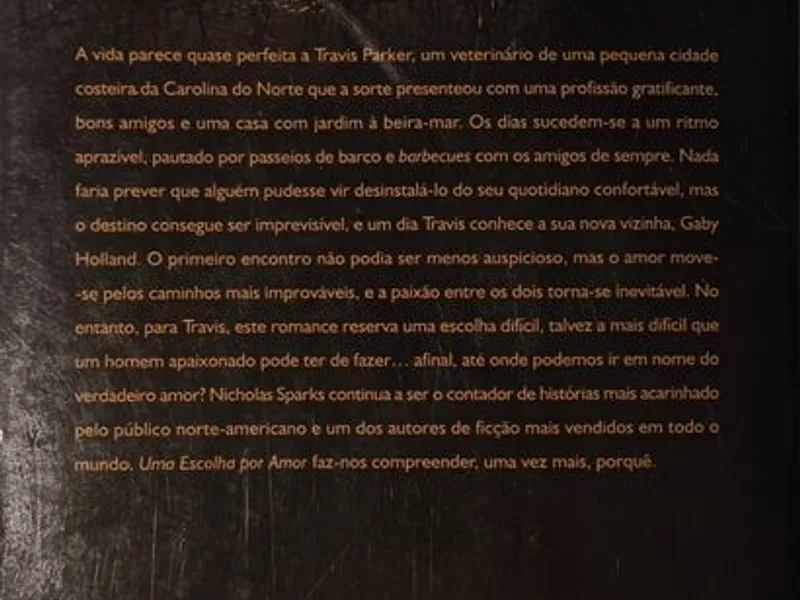 Uma Escolha por Amor - Nicholas Sparks