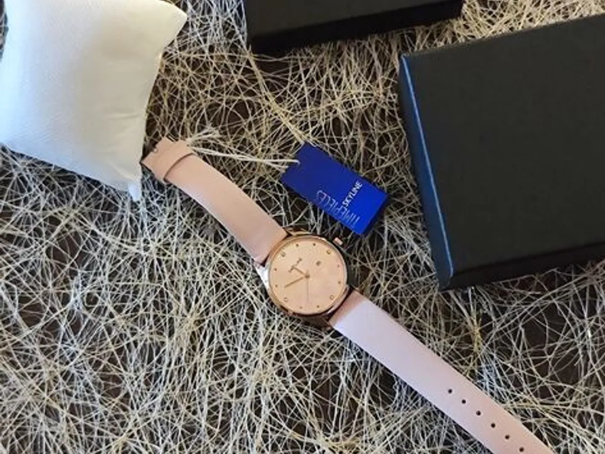 Relógio de pulso para Senhora Cor de rosa da Skyli