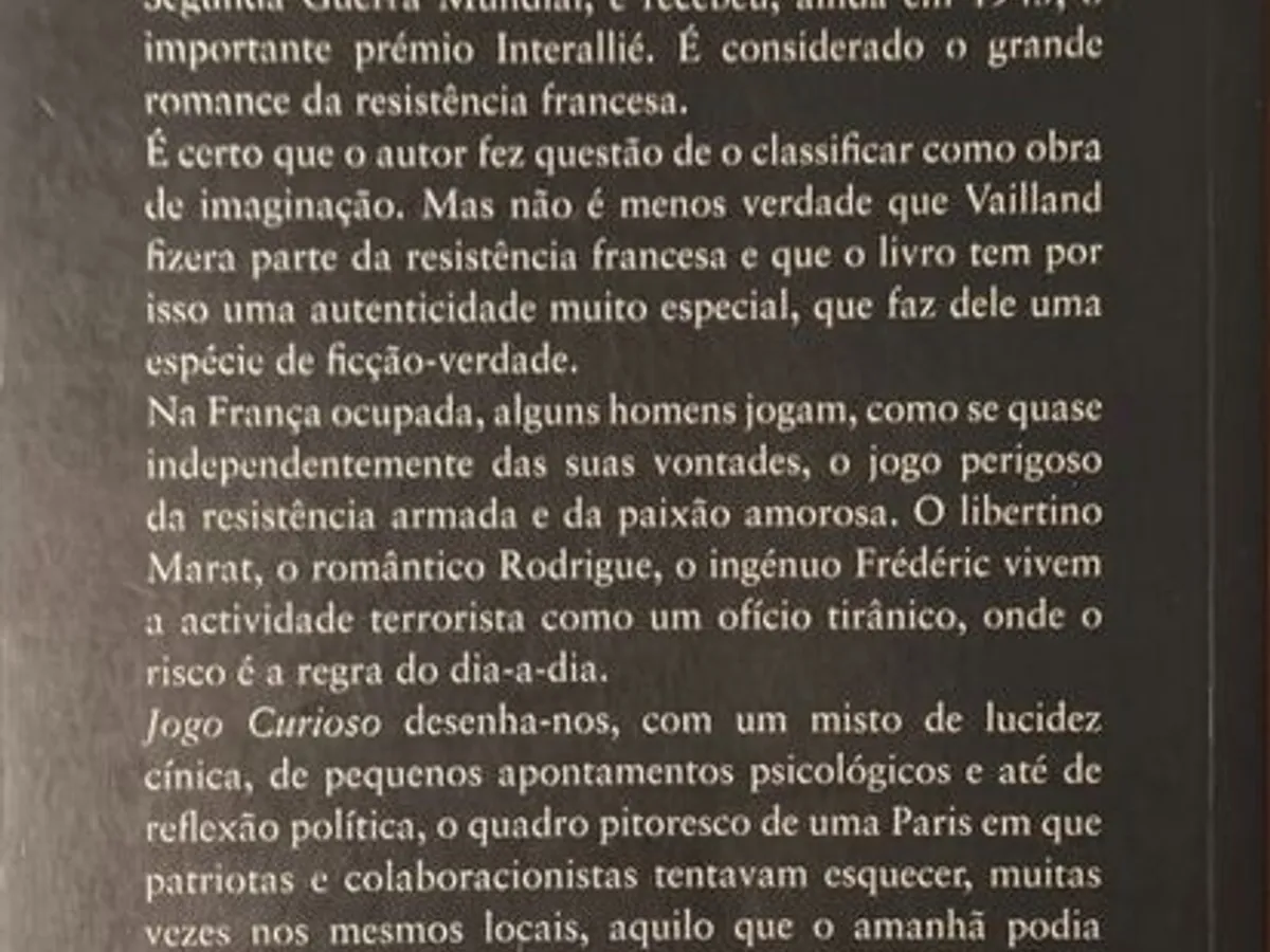 Jogo Curioso - Roger Vailland