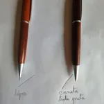 Canetas em madeira: caneta e lápis  2