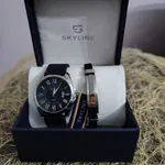 Conjunto relógio e pulseira de homem da marca Skyline  6