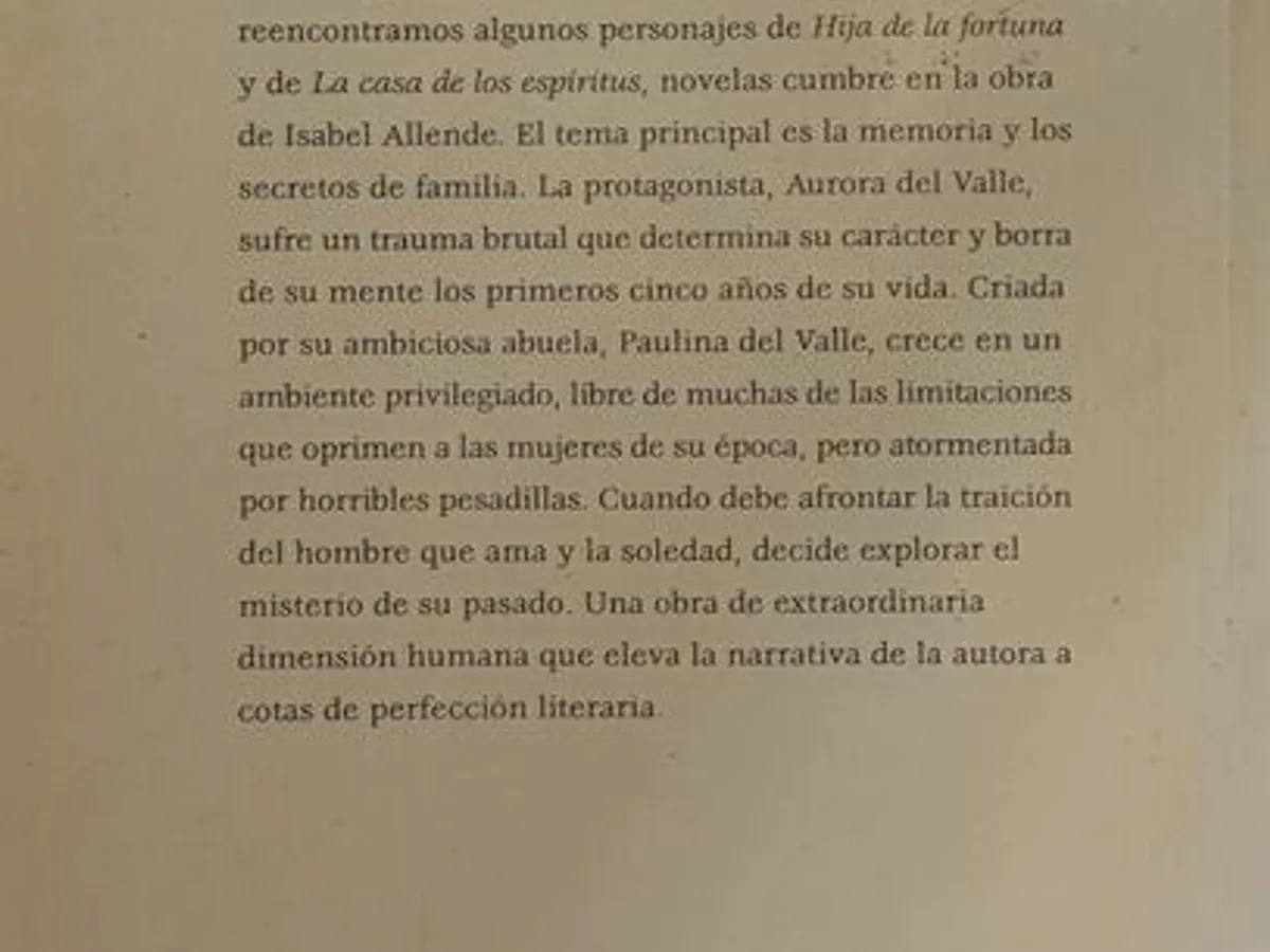 Retrato en Sepia - Isabel Allende