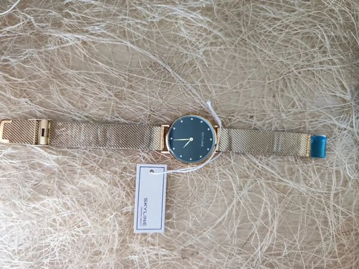 Relógio de pulso para Senhora dourado da Skyline 