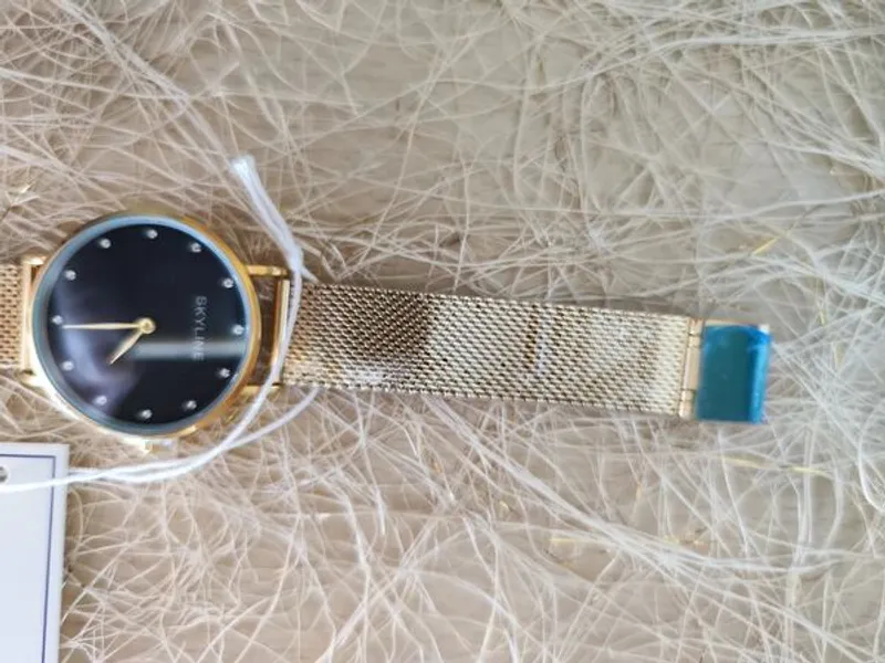 Relógio de pulso para Senhora dourado da Skyline 