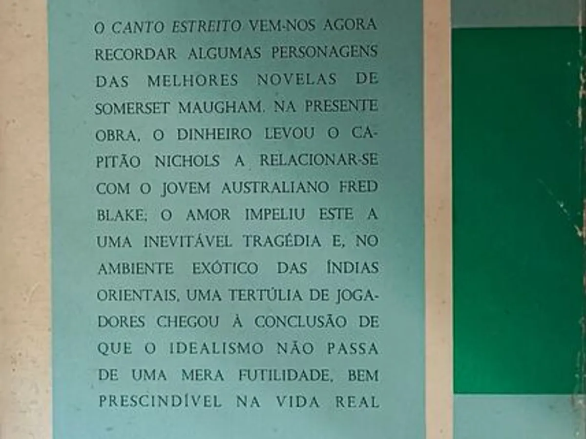 O Canto Estreito - W. Somerset Maugham