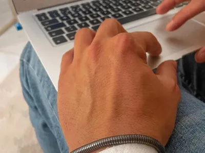 Pulseira em aço inoxidável