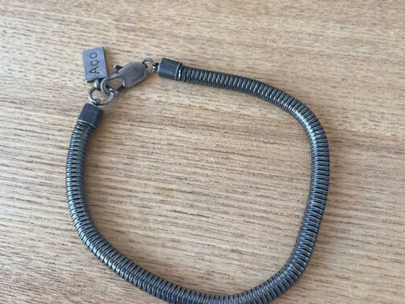 Pulseira em aço inoxidável