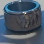 💍 Anel Giratório Dourado e Prateado Família 3