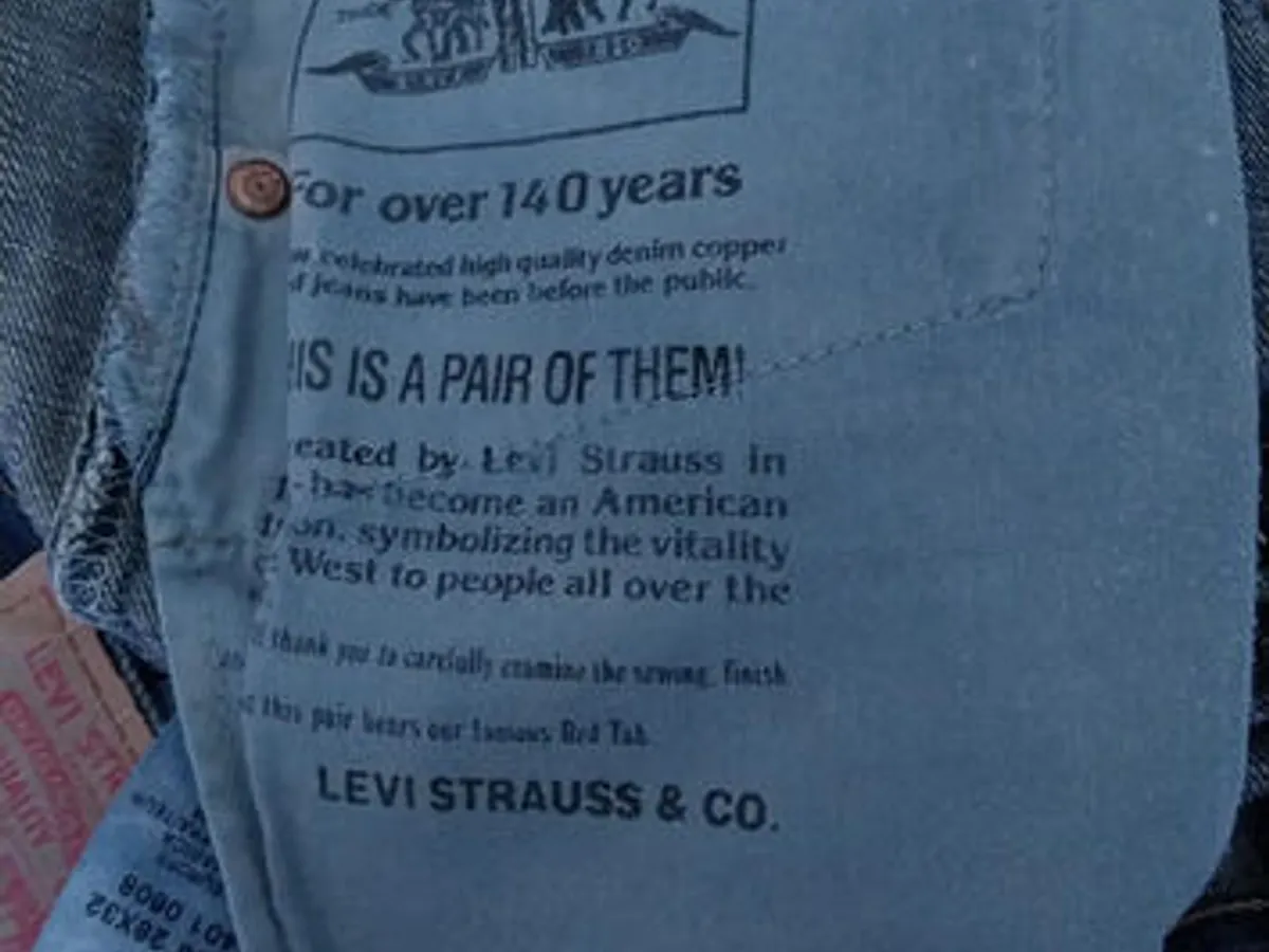 Calções de Ganga Azuis Clássicos com Bainha Dobrad