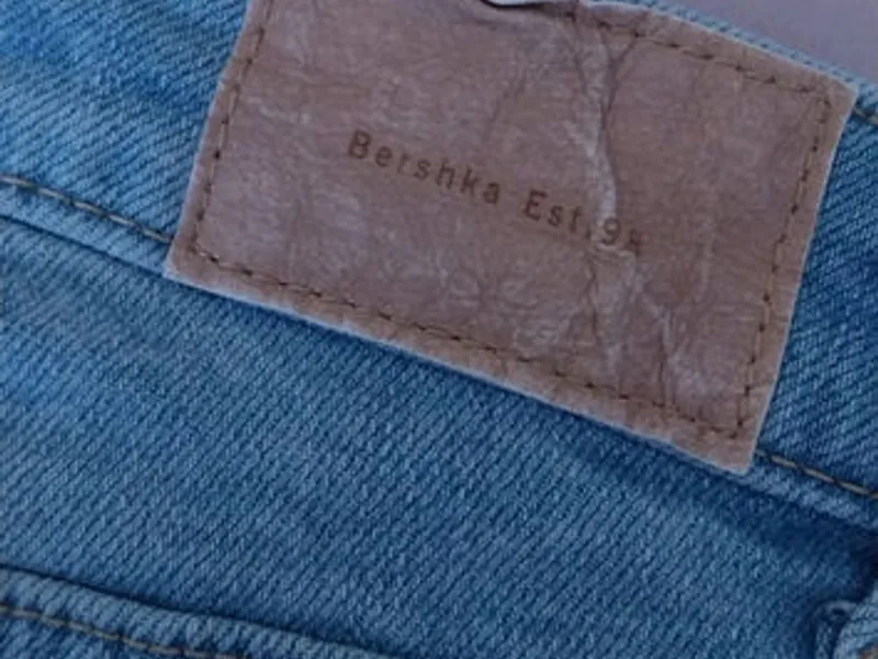 Calções Ganga Azuis Claros Rasgões – Bershka 36