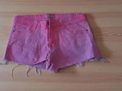 Calções Rosa Néon Desfiados – T38