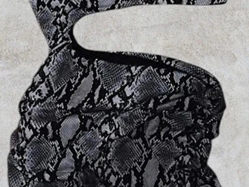 Vestido Ombro Único Preto/Branco – TU