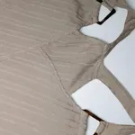 Vestido de Praia Bege com Drapeado – L 2