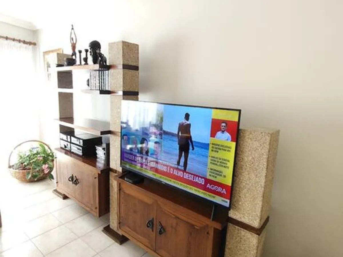 móvel modular madeira maciça e pedras granito 