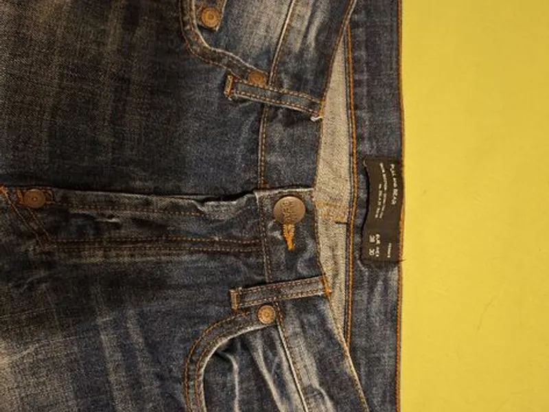 calções descontraídos em ganga