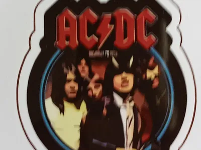Sticker, autocolante. AC/DC