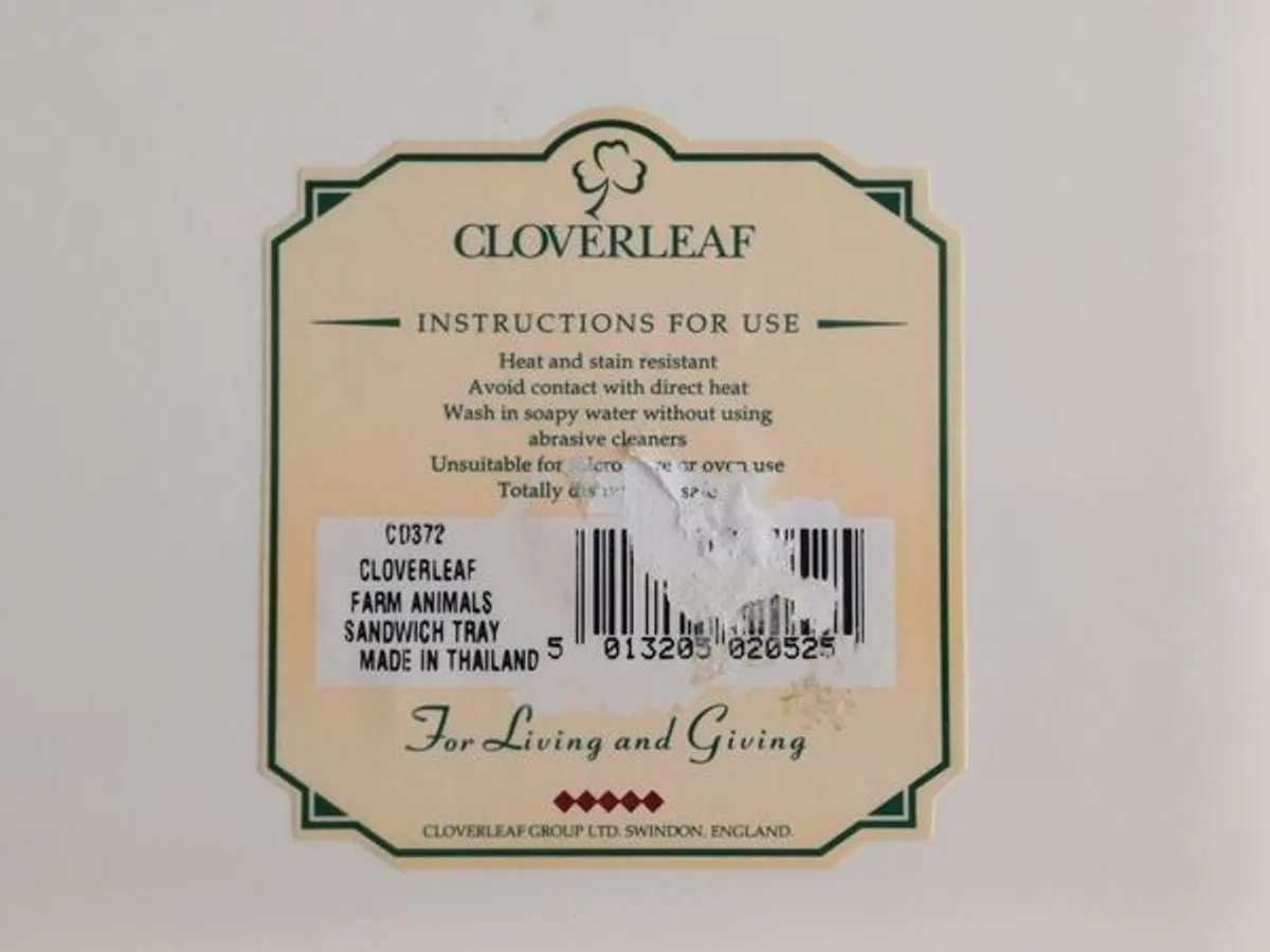 Torteira / Bandeja Cloverleaf – Farm Animals 