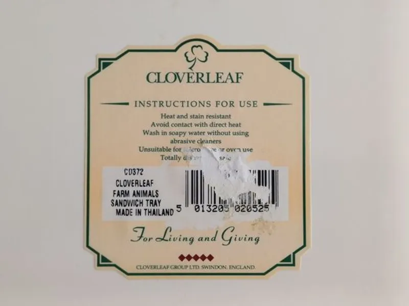 Torteira / Bandeja Cloverleaf – Farm Animals 