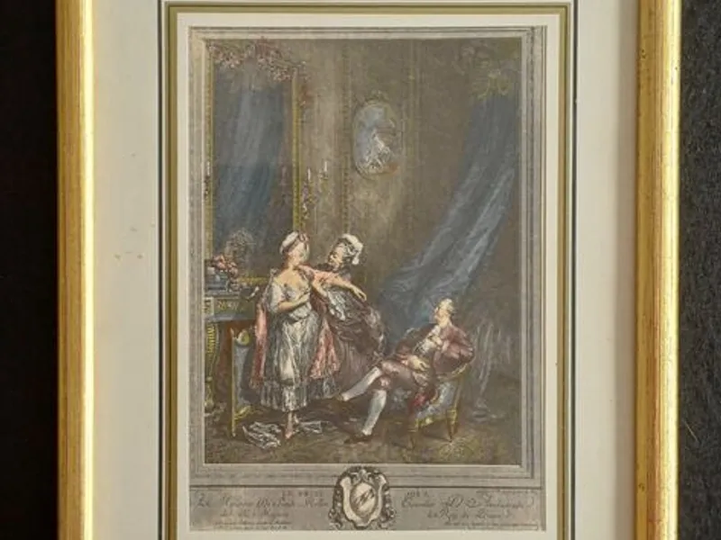 2 pequenos quadros 13,8 X 18,2 cms 