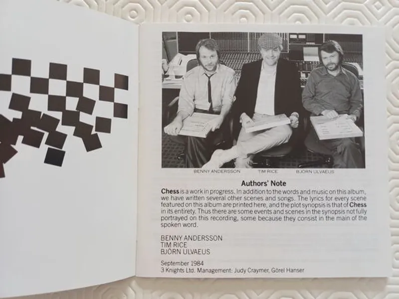CD duplo CHESS de Benny Andersson, Tim Rice e Björ