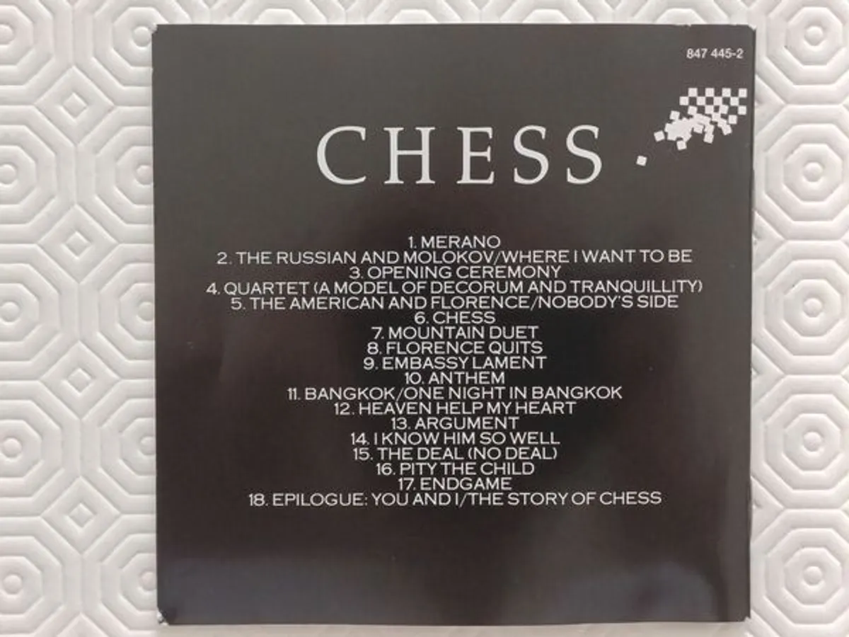 CD duplo CHESS de Benny Andersson, Tim Rice e Björ