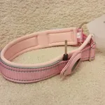 Coleira Rosa c/local para localizador - Nova 1