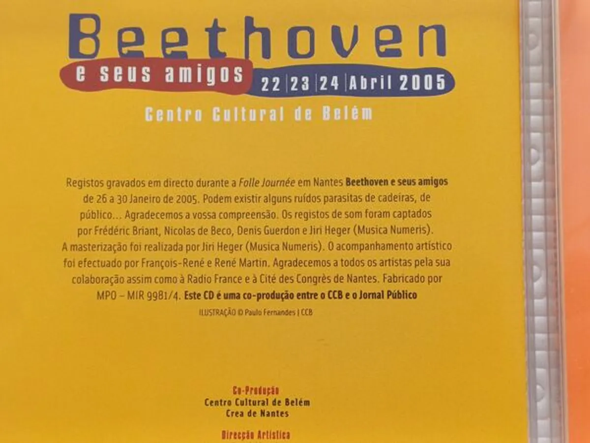 CD – Beethoven e seus amigos – Festa da Música 200