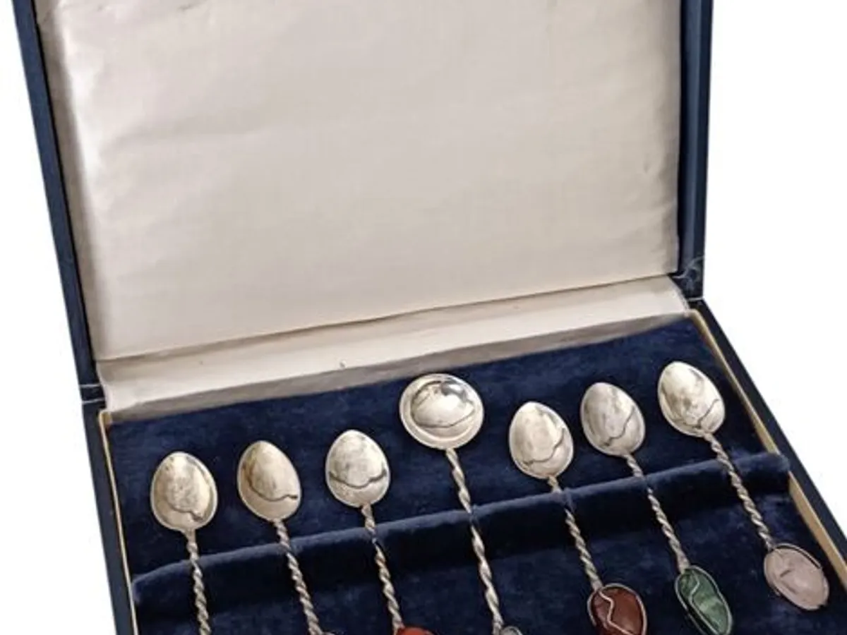 Colheres em Prata em Estojo
