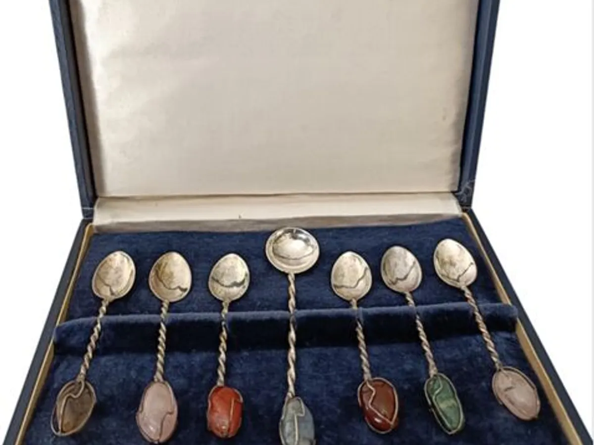 Colheres em Prata em Estojo