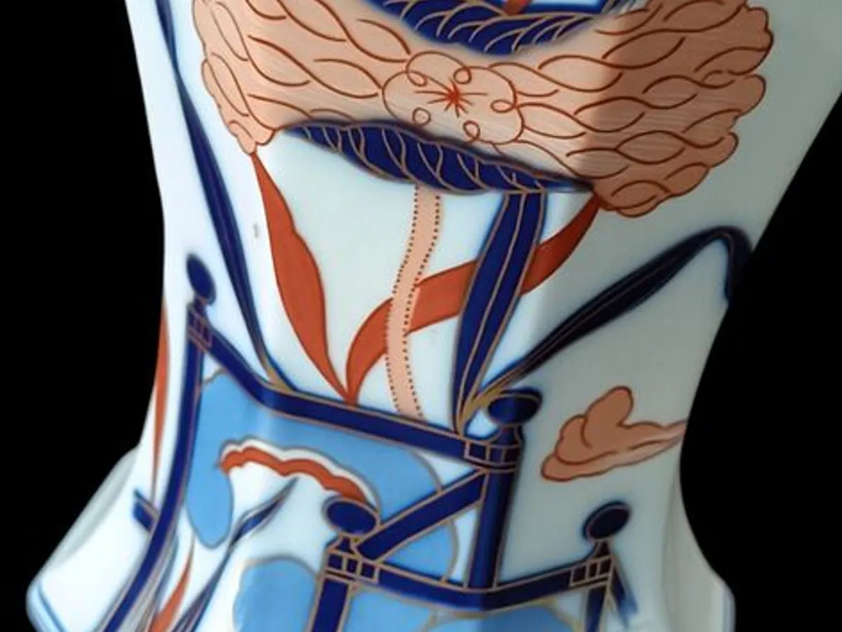 Jarra Vista Alegre Imari Ouro 