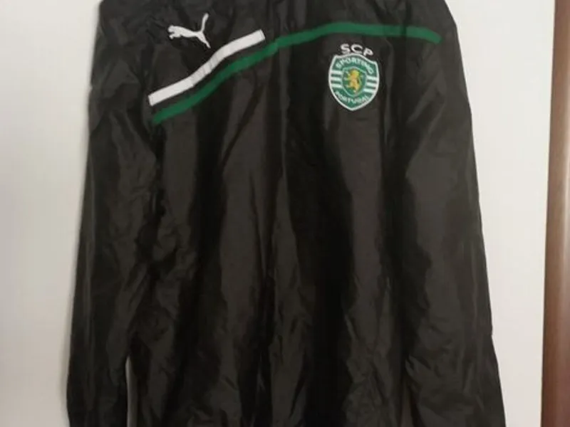 corta vento preto da puma com forro respirável 