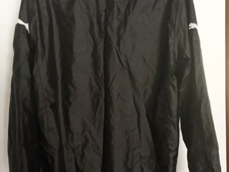 corta vento preto da puma com forro respirável 