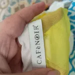 Blusa CAFèNOIR amarela com renda preta – nova 3