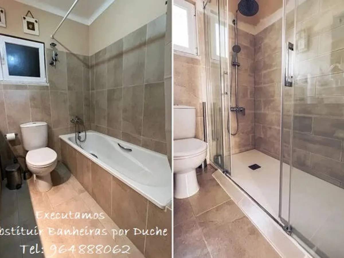 Executamos Substituição Banheira por Duche
