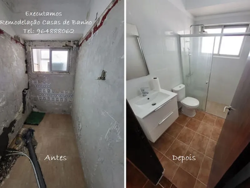 Executamos Remodelações Casas de Banho e Wc