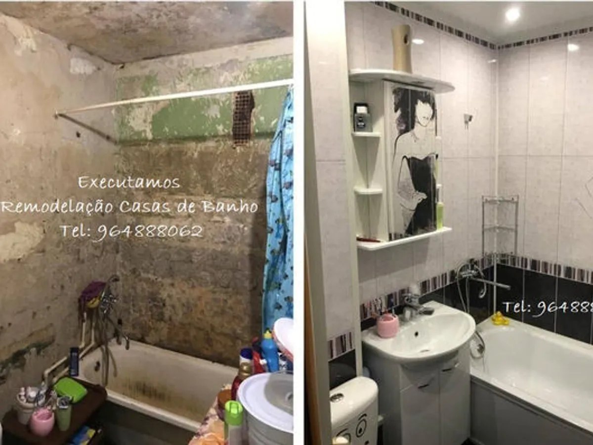 Executamos Remodelações Casas de Banho e Wc