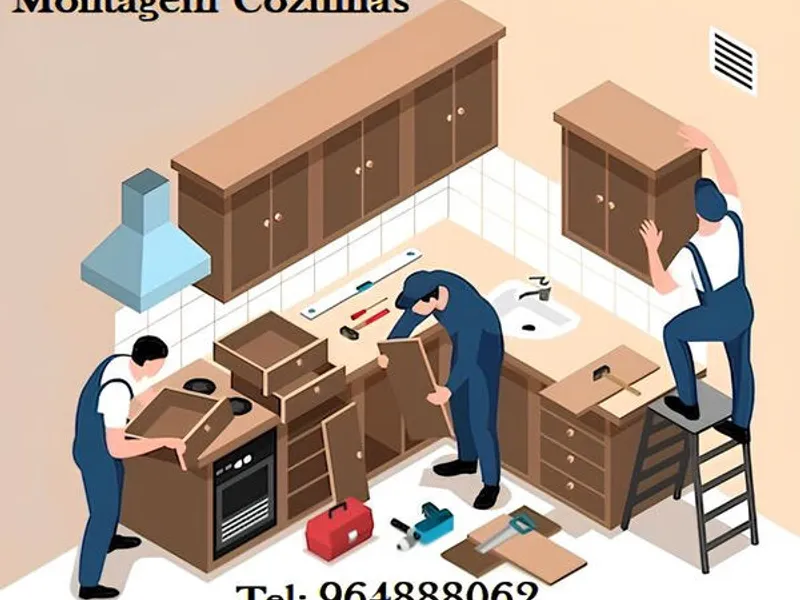 MONTAGEM móveis, aparelhos, equipamentos, ..