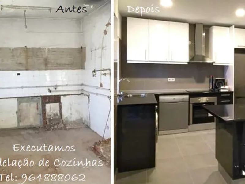 Executamos Remodelação de Cozinhas.