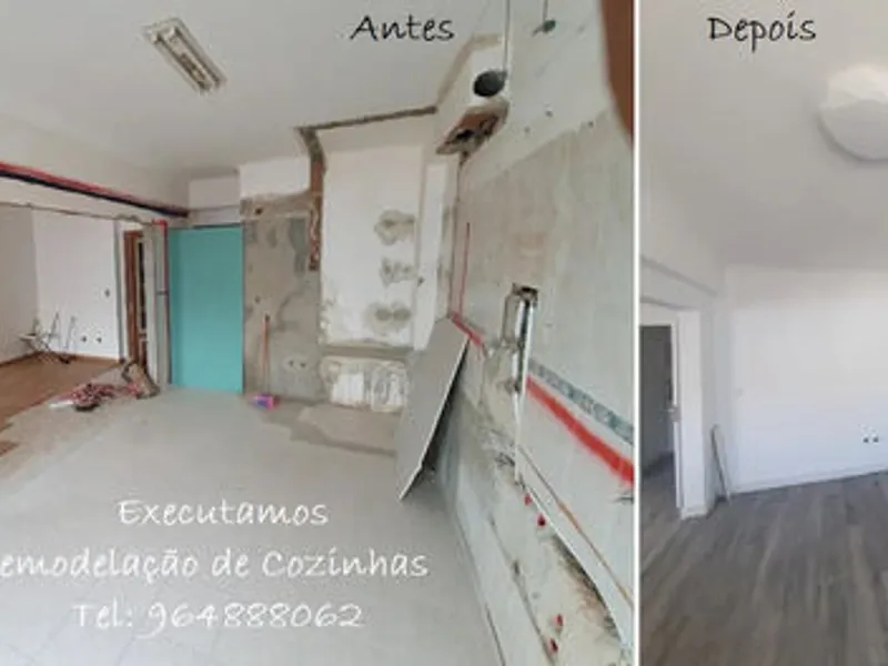 Executamos Remodelação de Cozinhas.