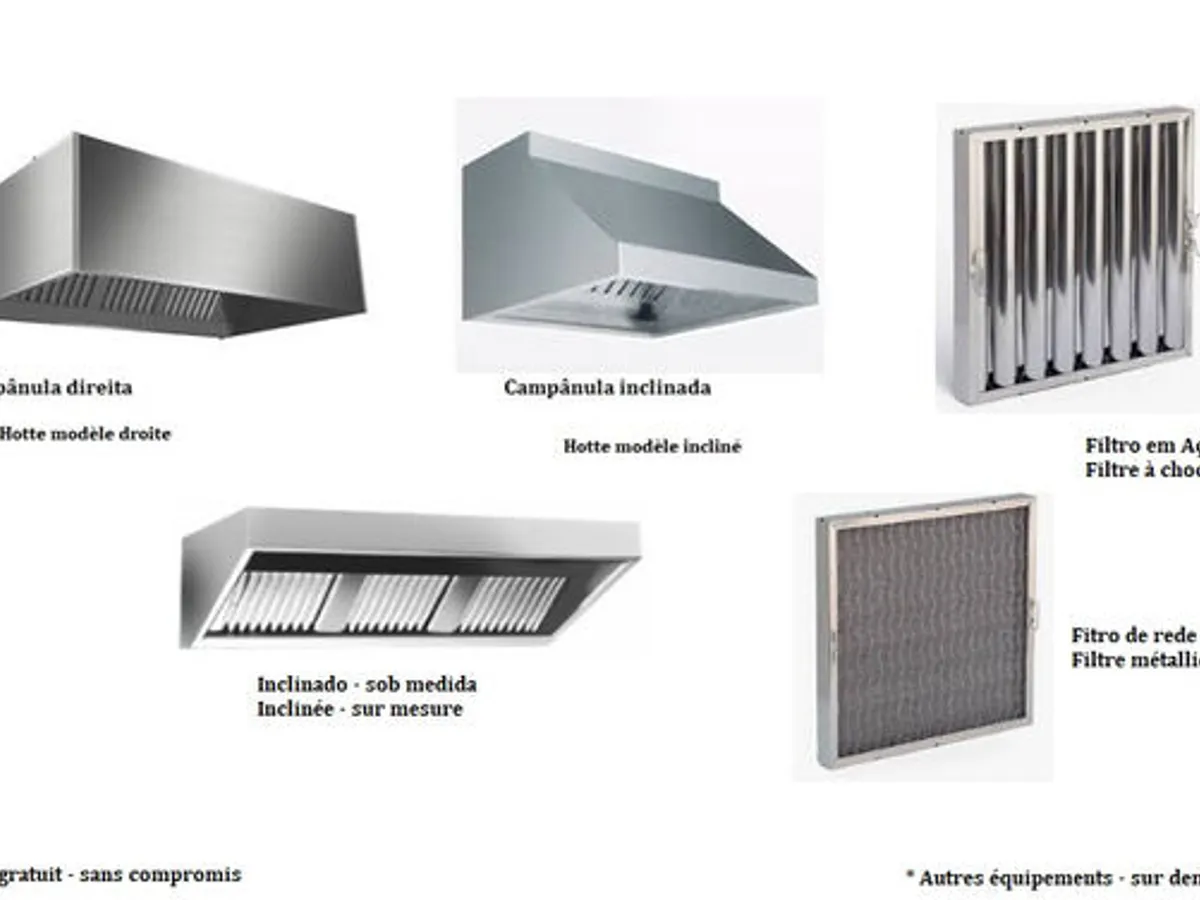 Campânula de Exaustão Profissional em Aço Inoxidáv
