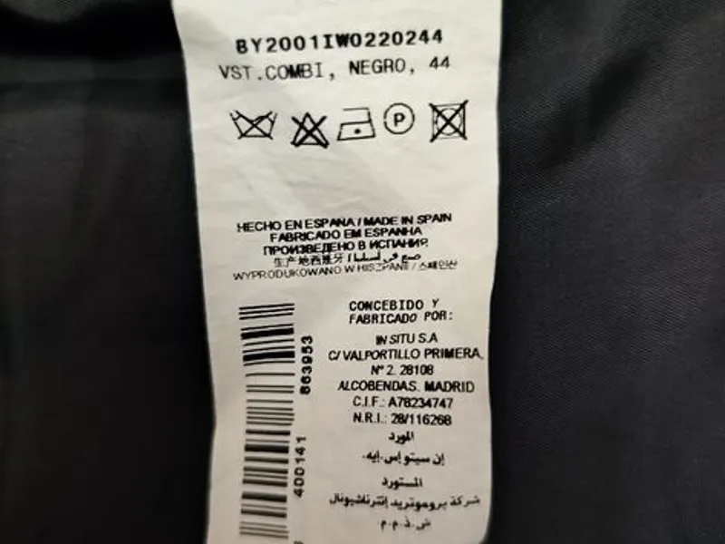 Elegante Vestido Cerimônia/trabalho, branco e preto da Trucco 