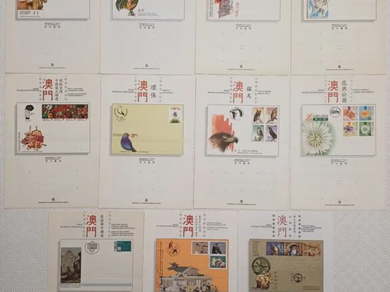 Filatelia - 54 pagelas de Macau