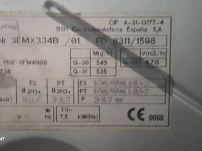 Placa a gás de botija Balay