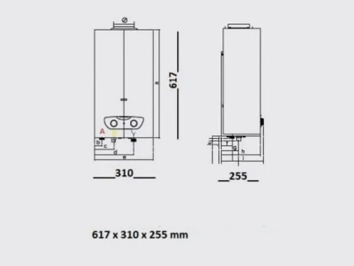 Esquentador à gás 11L Ariston- NOVO COM GARANTIA